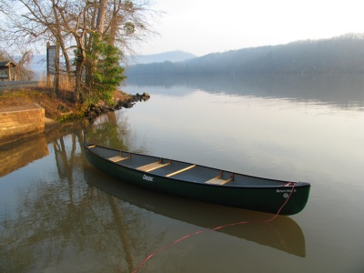 canoe at morrow mountain